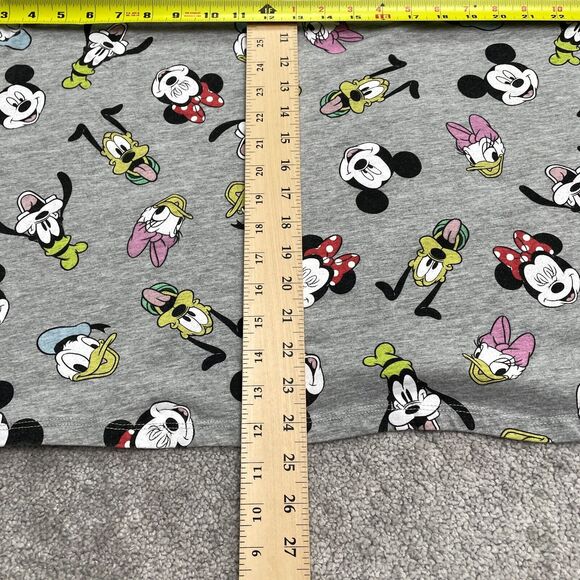 Disney Mickey Mouse Graphic T-Shirt Womens 2X GrayCrew Neck Short Sleeve Tee Top - Picture 8 of 11